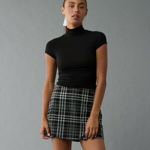 AE Knit Plaid Skort